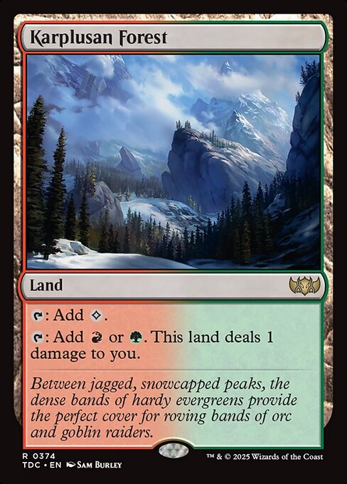 Karplusan Forest - Commander: Tarkir: Dragonstorm