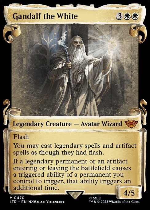 Gandalf the White (Showcase Scrolls) (Foil) - Universes Beyond: The Lord of the Rings: Tales of Middle-earth