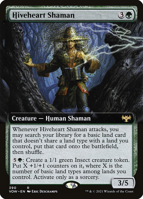 Hiveheart Shaman (Extended Art) - Innistrad: Crimson Vow