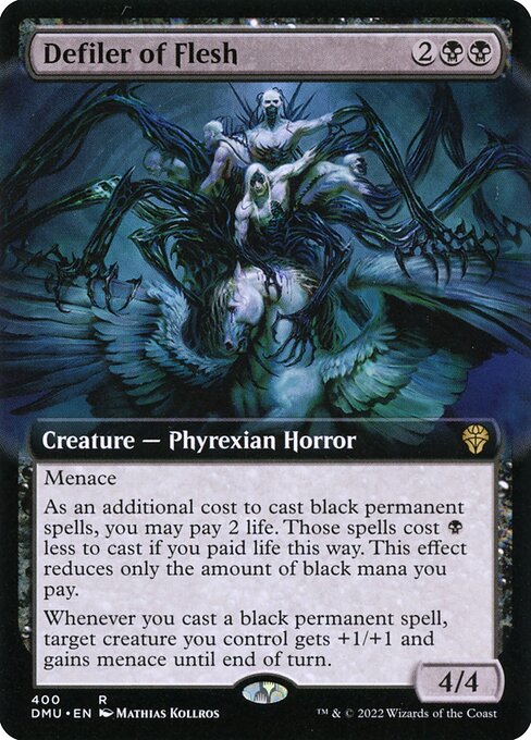 Defiler of Flesh (Extended Art) - Dominaria United