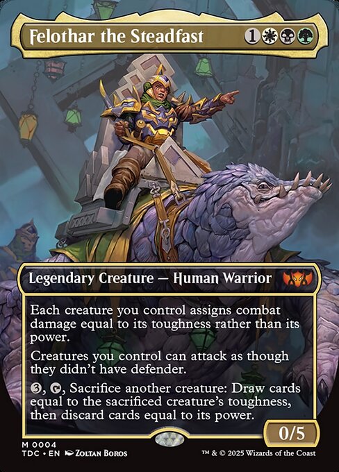 Felothar the Steadfast (Borderless) - Commander: Tarkir: Dragonstorm