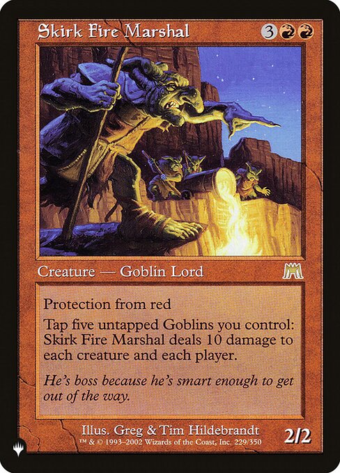 Skirk Fire Marshal - The List Reprints
