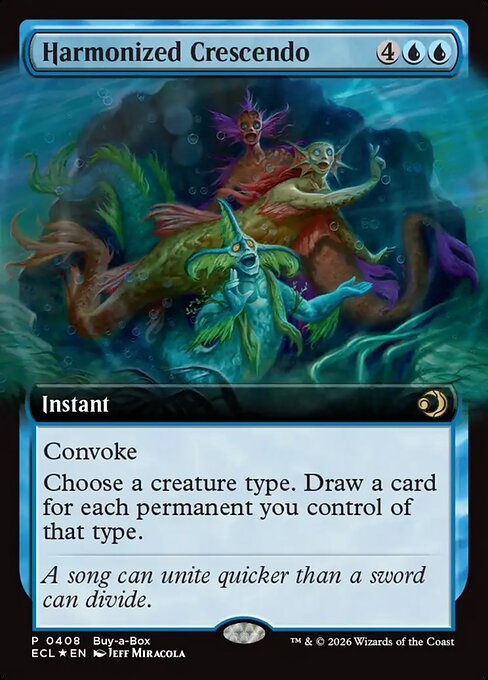 Harmonized Crescendo (Extended Art) (Foil) - Buy-A-Box Promos