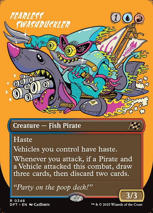 Fearless Swashbuckler (Borderless) (Foil) - Aetherdrift