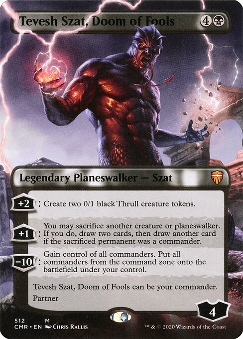 Tevesh Szat, Doom of Fools (Borderless) - Commander Legends