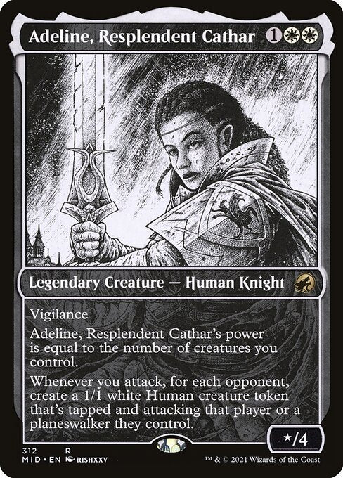 Adeline, Resplendent Cathar (Showcase) - Innistrad: Midnight Hunt