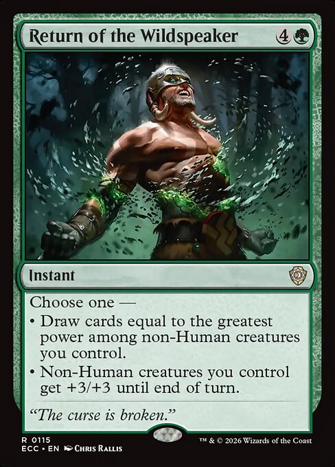 Return of the Wildspeaker - Commander: Lorwyn Eclipsed