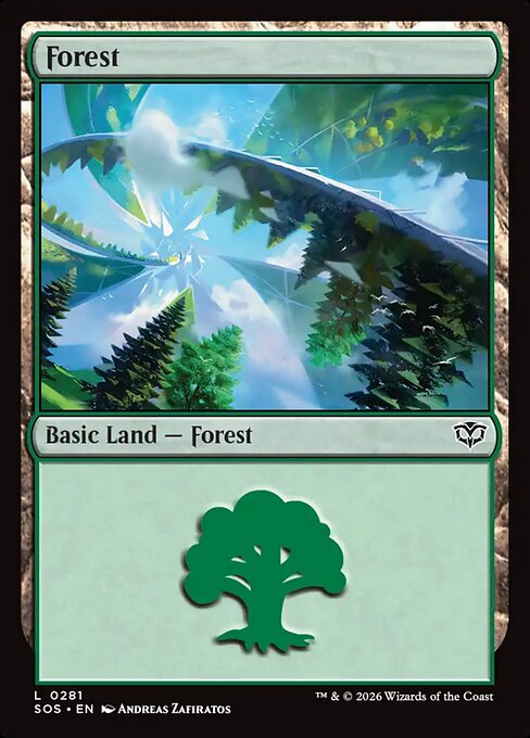 Forest (0281) (Foil) - Secrets of Strixhaven