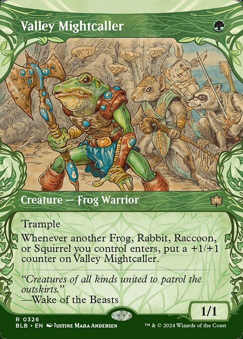 Valley Mightcaller (Showcase) (Foil) - Bloomburrow
