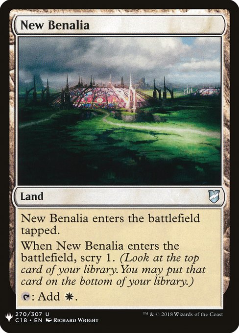 New Benalia - The List Reprints