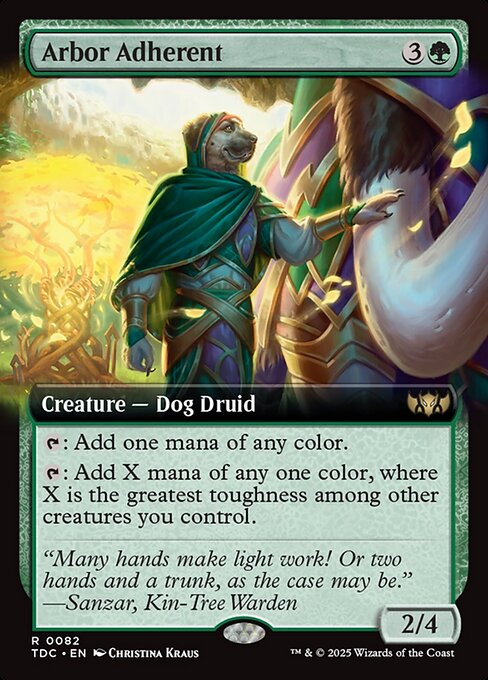 Arbor Adherent (Extended Art) - Commander: Tarkir: Dragonstorm