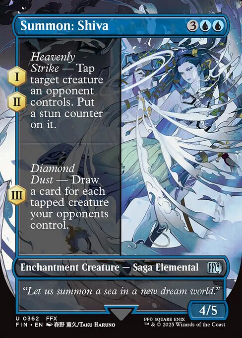 Summon: Shiva (Borderless) (Foil) - FINAL FANTASY