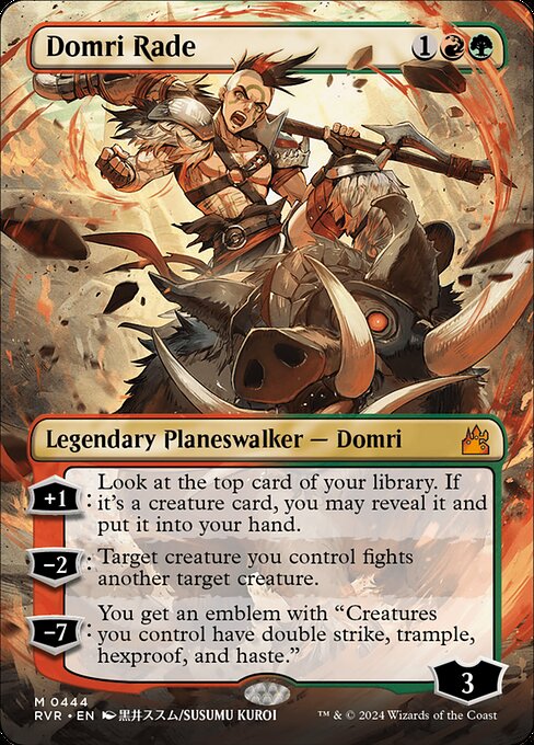 Domri Rade (Anime Borderless) - Ravnica Remastered