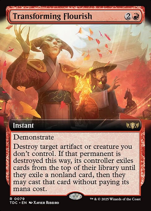 Transforming Flourish (Extended Art) - Commander: Tarkir: Dragonstorm