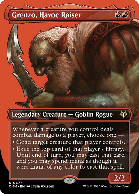 Grenzo, Havoc Raiser (Borderless) (Foil) - Commander Masters