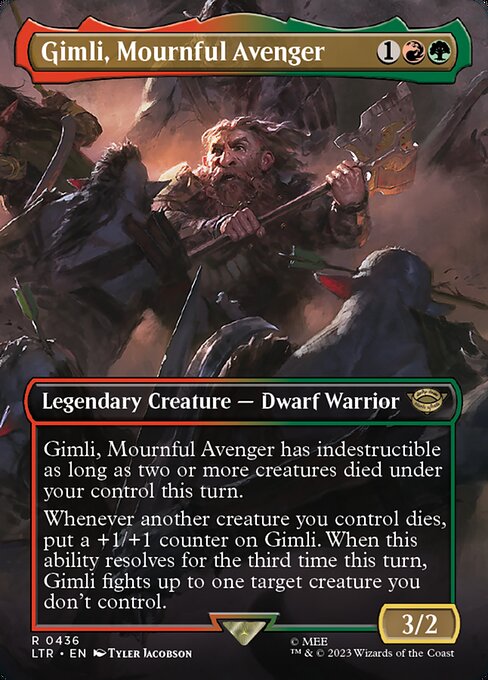 Gimli, Mournful Avenger (Borderless) - Universes Beyond: The Lord of the Rings: Tales of Middle-earth
