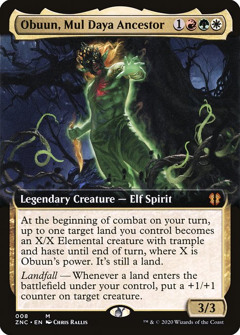 Obuun, Mul Daya Ancestor (Extended Art) - Commander: Zendikar Rising