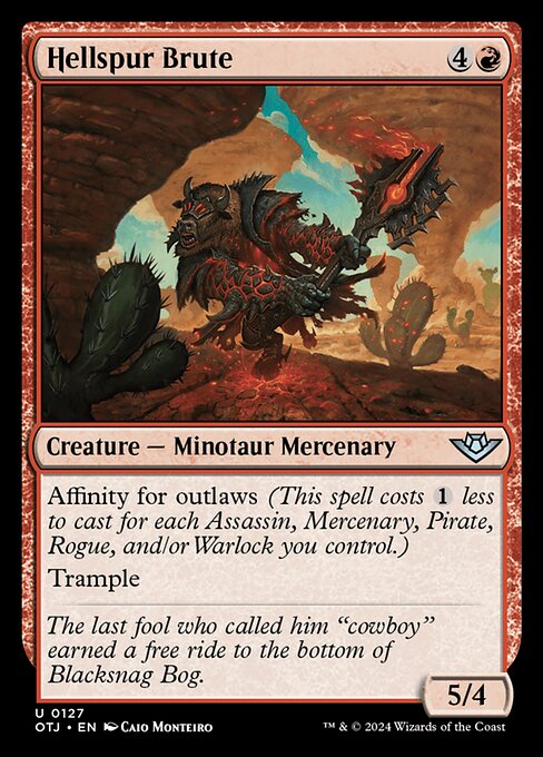 Hellspur Brute - Outlaws of Thunder Junction