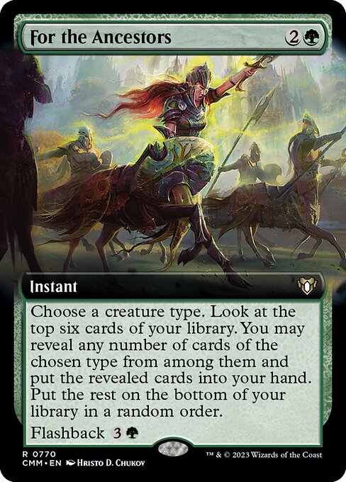 For the Ancestors (Extended Art) - Commander Masters