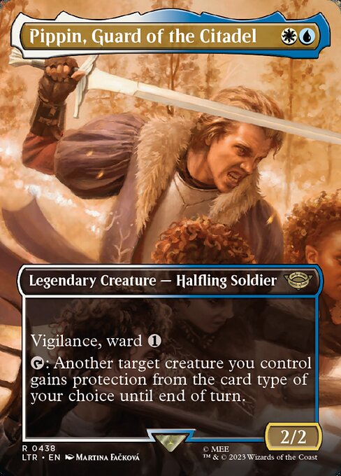 Pippin, Guard of the Citadel (Borderless) (Foil) - Universes Beyond: The Lord of the Rings: Tales of Middle-earth