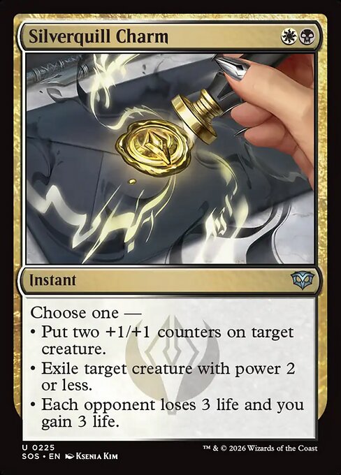 Silverquill Charm - Secrets of Strixhaven