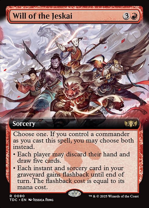 Will of the Jeskai (Extended Art) - Commander: Tarkir: Dragonstorm