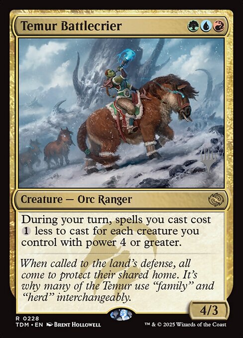 Temur Battlecrier - Promo Pack: Tarkir: Dragonstorm