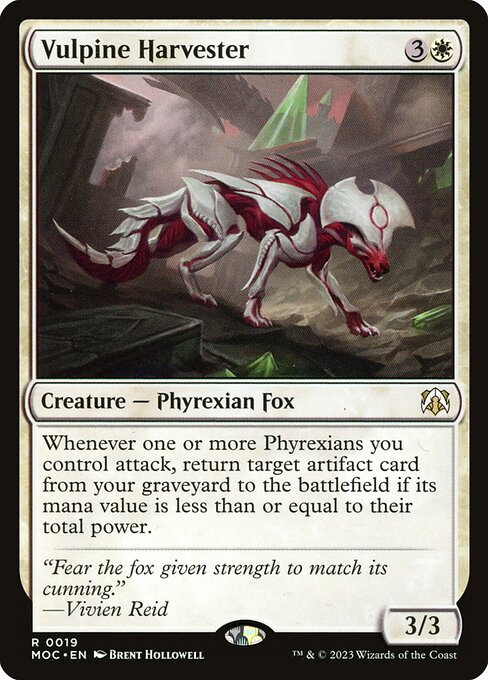 Vulpine Harvester - Commander: March of the Machine