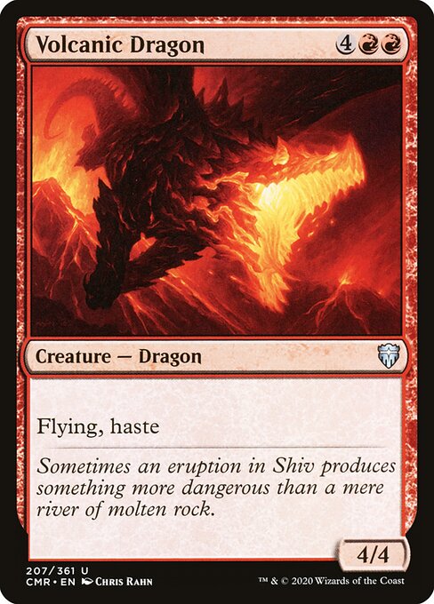Volcanic Dragon (Foil) - Commander Legends