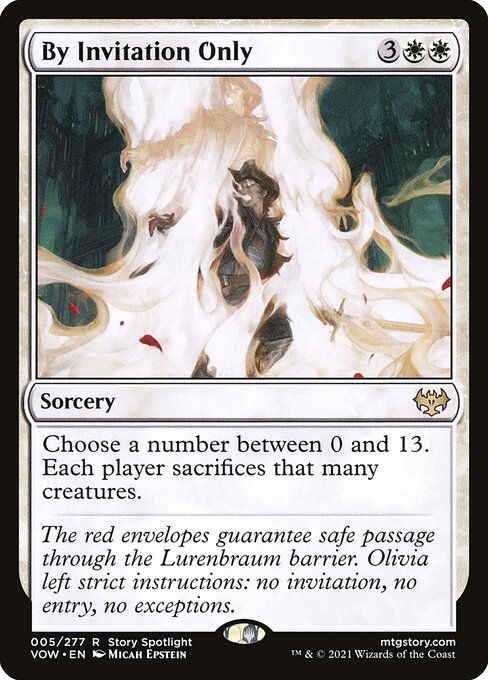 By Invitation Only (Extended Art) (Foil) - Innistrad: Crimson Vow