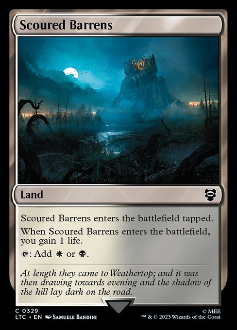 Scoured Barrens - Commander: The Lord of the Rings: Tales of Middle-earth