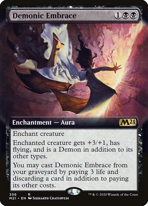 Demonic Embrace (Extended Art) - Core Set 2021