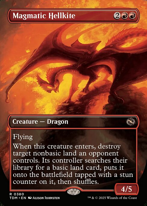 Magmatic Hellkite (Borderless) - Tarkir: Dragonstorm