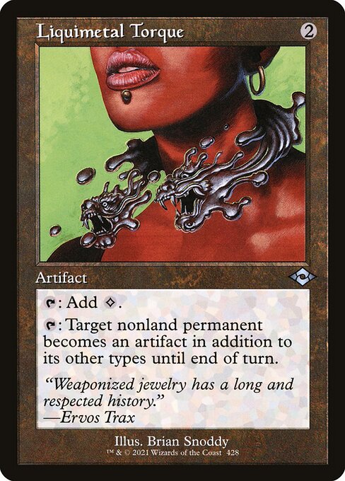 Liquimetal Torque (Retro Frame) (Foil) - Modern Horizons 2