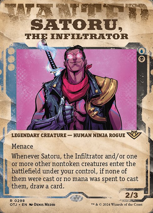 Satoru, the Infiltrator (Showcase) (Foil) - Outlaws of Thunder Junction