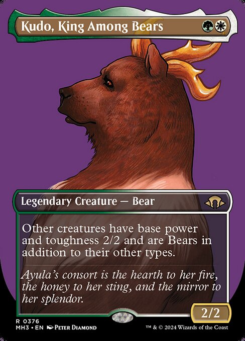 Kudo, King Among Bears (Borderless) - Modern Horizons 3