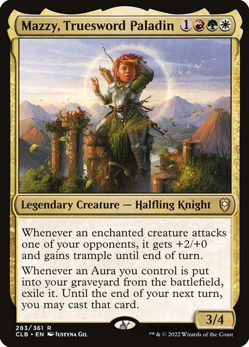 Mazzy, Truesword Paladin (Foil) - Commander Legends: Battle for Baldur's Gate