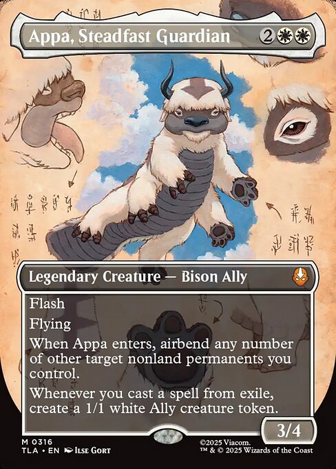Appa, Steadfast Guardian (Borderless) - Avatar: The Last Airbender