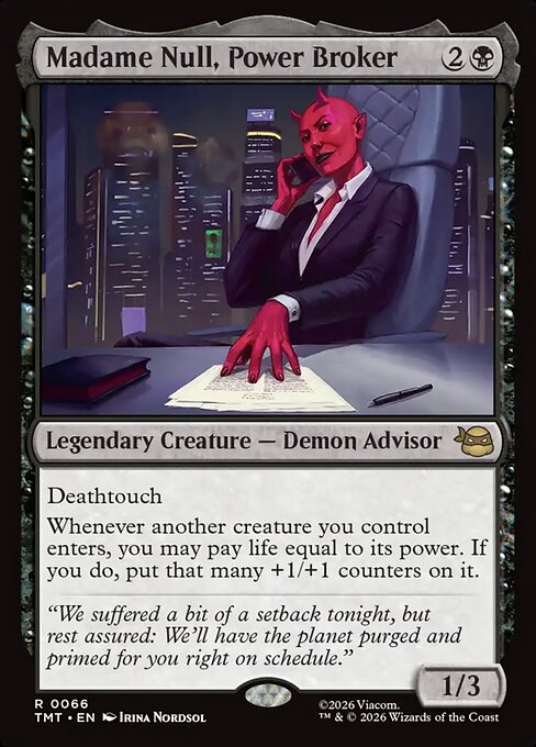 Madame Null, Power Broker - Teenage Mutant Ninja Turtles