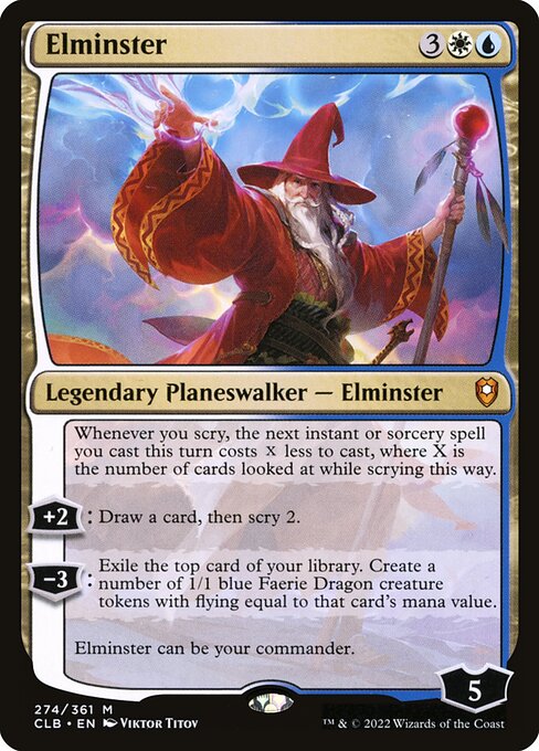 Elminster (Foil) - Commander Legends: Battle for Baldur's Gate