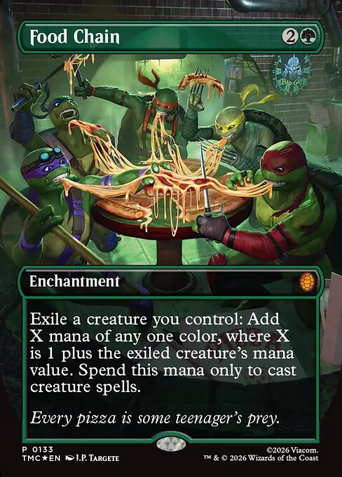 Food Chain (Borderless) (Foil) - Commander: Teenage Mutant Ninja Turtles