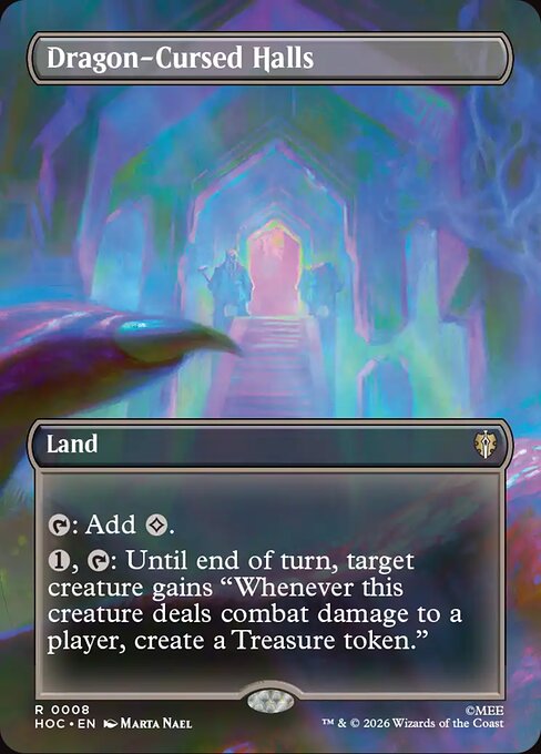 Dragon-Cursed Halls (Borderless) (Foil) - The Hobbit: Eternal-Legal