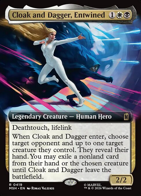 Cloak and Dagger, Entwined (Extended Art) (Foil) - Marvel Super Heroes