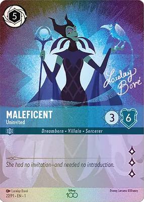 Maleficent - Uninvited (Alternate Art) (Foil) - Disney100 Promos