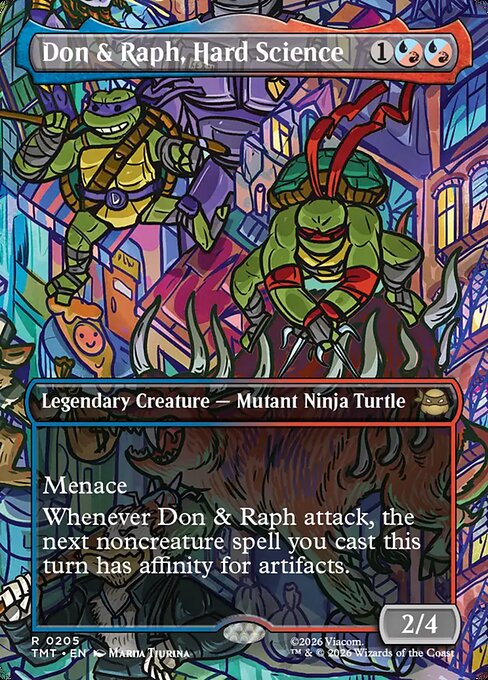Don & Raph, Hard Science (Borderless) (Foil) - Teenage Mutant Ninja Turtles