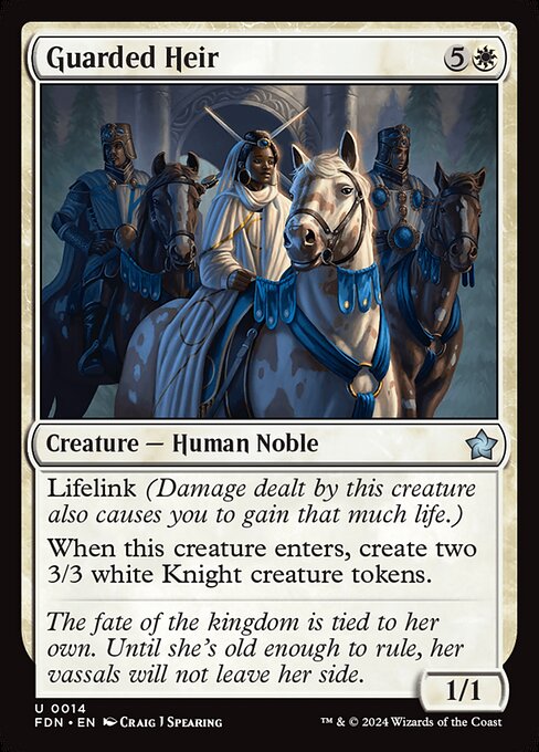 Guarded Heir (Foil) - Foundations