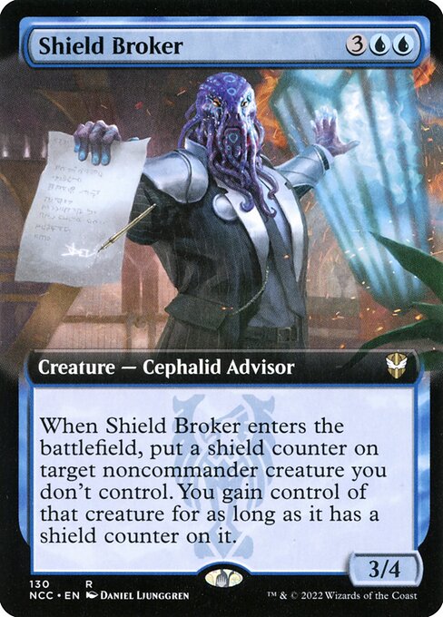 Shield Broker (Extended Art) - Commander: Streets of New Capenna