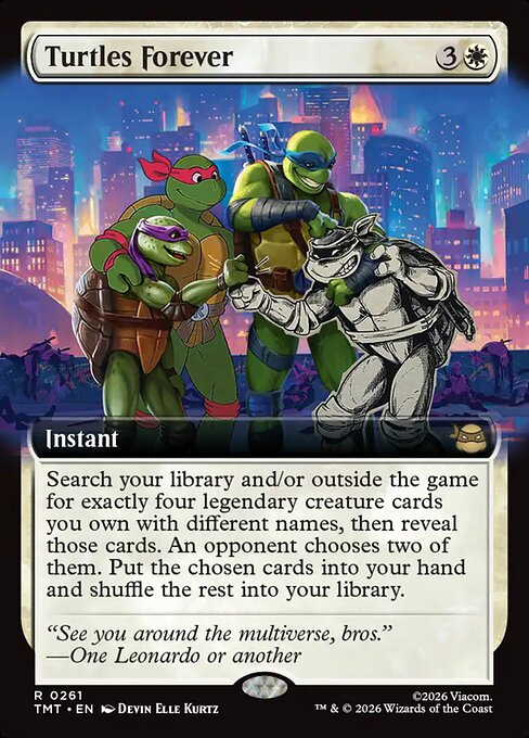 Turtles Forever (Extended Art) (Foil) - Teenage Mutant Ninja Turtles