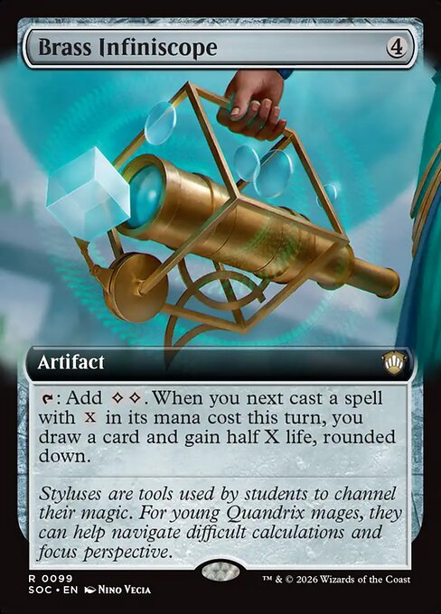 Brass Infiniscope (Extended Art) - Commander: Secrets of Strixhaven
