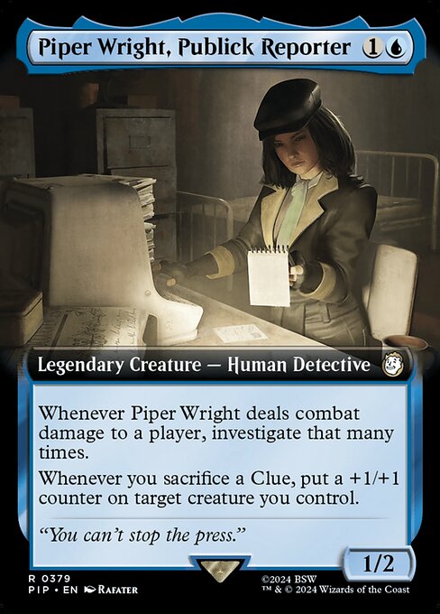 Piper Wright, Publick Reporter (Extended Art) - Universes Beyond: Fallout